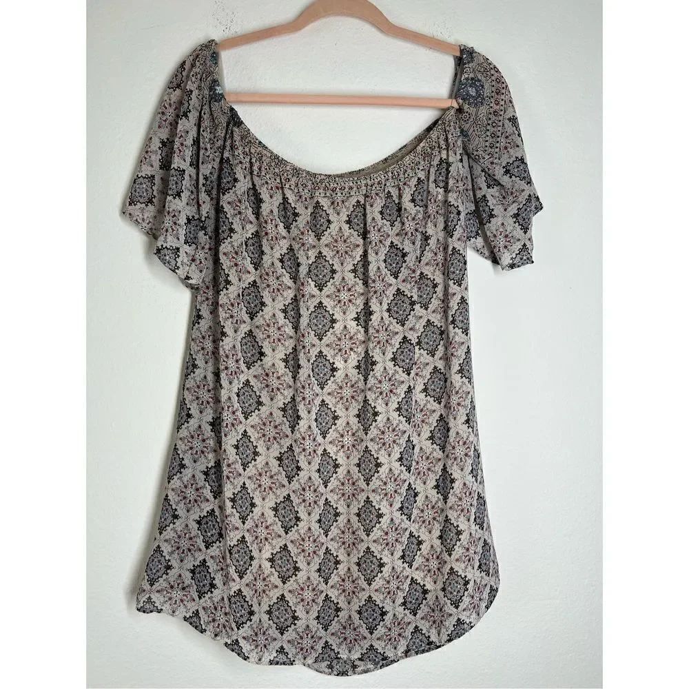Millibon Boho Top Flutter Slv size M